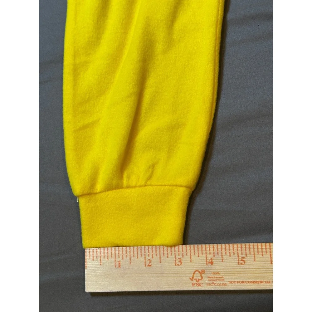 Pokemon Pikachu Kids Fleece Hooded One Piece Pajamas Yellow XS 4/5 NWT‎